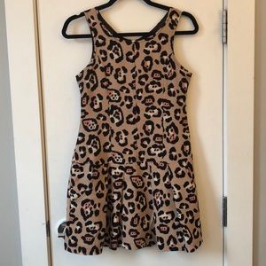 inLUV Cheetah Print Drop Waist Dress